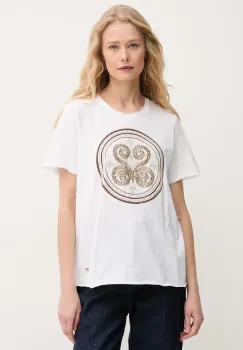 Mos Mosh tricou din bumbac culoarea alb, 168100 imagine