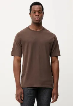 Mos Mosh tricou din bumbac culoarea maro, uni, 507190 imagine