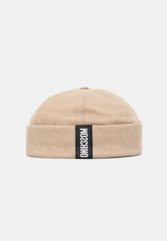 Moschino caciula de lana culoarea bej, M5864 60802 imagine