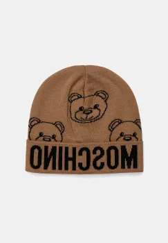 Moschino caciula de lana culoarea maro, M3321 65443 imagine