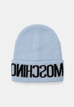 Moschino caciula din amestec de lana culoarea maro, din tricot gros, M5672 60102 imagine