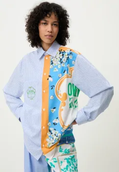 Moschino Jeans camasa din bumbac femei, cu guler clasic, relaxed, 0223 3725 imagine