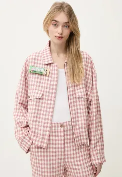 Moschino Jeans geaca din amestec de lana culoarea bej, de tranzitie, 0603 3226 imagine