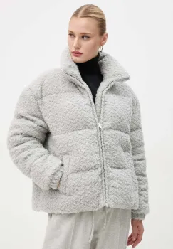 Moschino Jeans geaca din amestec de lana culoarea gri, de iarna, A0613 8718 imagine