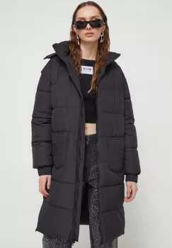 Moschino Jeans geaca femei, culoarea negru, de iarna imagine