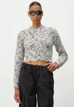 Moschino Jeans pulover din amestec de lana femei, culoarea gri, calduros, 0903.8202 imagine