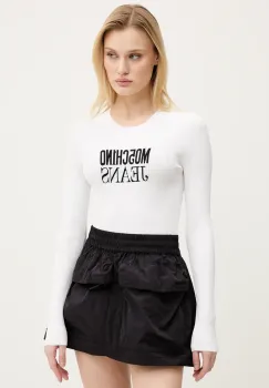 Moschino Jeans pulover femei, culoarea alb, light, 0937 3203 imagine