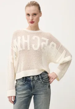 Moschino Jeans pulover femei, culoarea bej, light, 0903 3701 imagine