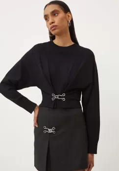 Moschino Jeans pulover femei, culoarea negru, light, 0917.8205 imagine