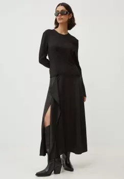 Moschino Jeans rochie culoarea negru, maxi, evazati, 0418.8229 imagine