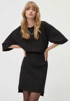 Moschino Jeans rochie culoarea negru, mini, evazati, 0421.8227 imagine