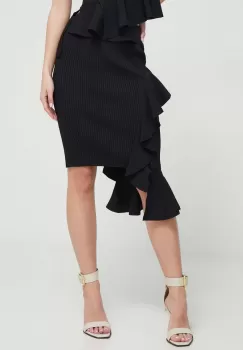 Moschino Jeans rochie culoarea negru, mini, mulata imagine