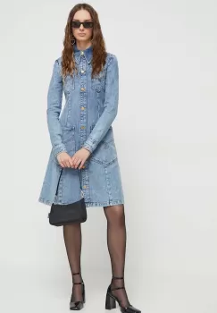 Moschino Jeans rochie jeans mini, evazati imagine