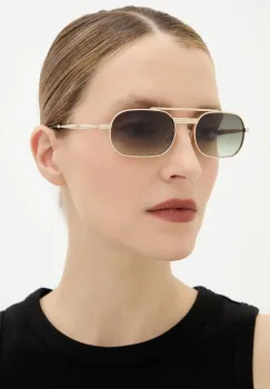 Moschino ochelari de soare culoarea auriu, MOS198/S imagine