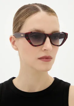 Moschino ochelari de soare culoarea bordo, MOS197/S imagine