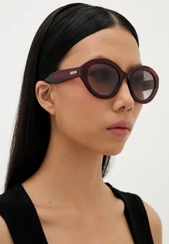 Moschino ochelari de soare culoarea bordo, MOS200/S imagine