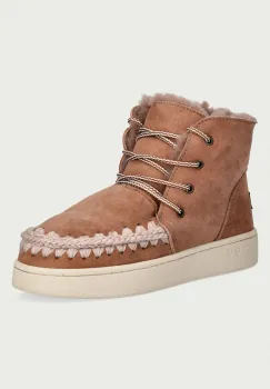 Mou  Eskimo Lace-Up Sneaker cizme de zapada pentru femei din piele intoarsa imagine