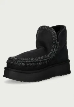 Mou  Mini Eskimo Platform Boot cizme de zapada pentru femei din piele intoarsa imagine