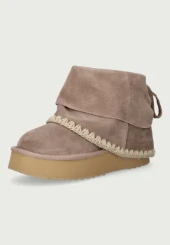Mou  Platform Boot Suede Folding cizme de zapada pentru femei din piele intoarsa imagine