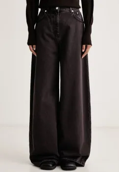 MSGM  blugi wide leg pentru femei imagine