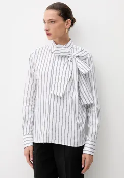 MSGM camasa din bumbac culoarea alb, cu guler clasic, regular, 3941MDE06X.257630 imagine