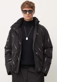 MSGM geaca de puf barbati, culoarea negru, de iarna, 3740MH02.237703 imagine