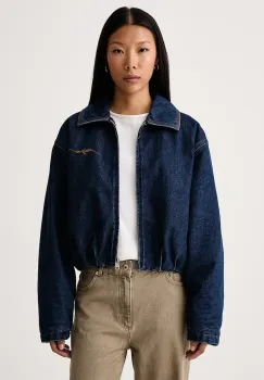 MSGM  geaca de tranzitie pentru femei din denim imagine