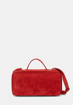 MSGM geanta de mana din piele intoarsa culoarea rosu, 3941MDZ58.966 imagine