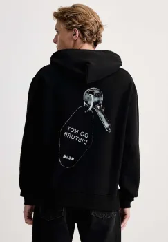 MSGM  hanorac cu gluga pentru barbati din bumbac imagine