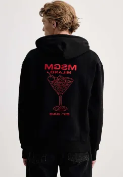 MSGM  hanorac cu gluga pentru barbati din bumbac imagine