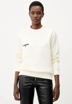 MSGM hanorac de bumbac culoarea bej, cu imprimeu, 2000MDM543.300001 imagine