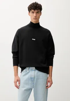 MSGM hanorac de bumbac culoarea negru, cu imprimeu, 2000MM508.300000 imagine
