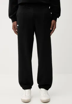 MSGM pantaloni de trening din bumbac culoarea negru, uni, 2000MP500.300000 imagine