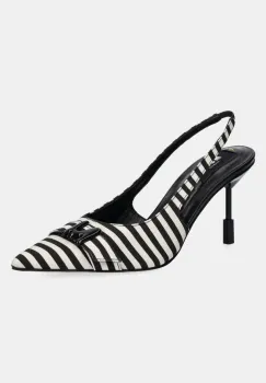 MSGM pantofi cu toc culoarea negru, 3841MDS834 imagine