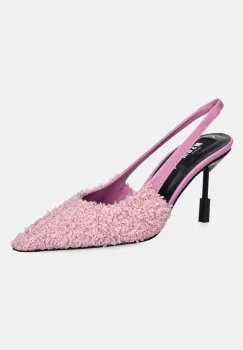 MSGM pantofi cu toc culoarea roz, 3841MDS180 imagine