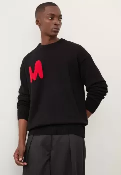 MSGM pulover de lana barbati, culoarea negru, light, 3740MM219S.247569 imagine