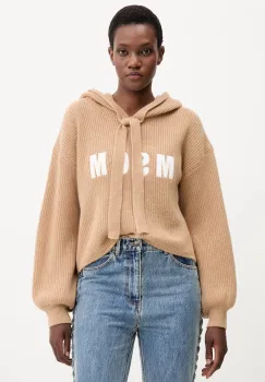 MSGM pulover de lana culoarea bej, calduros, 3941MDM219.257785 imagine