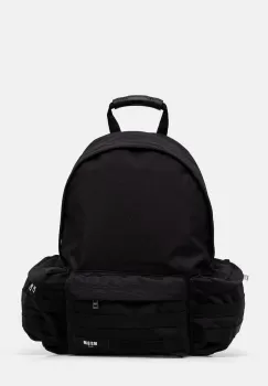 MSGM rucsac barbati, culoarea negru, mare, neted, 3740MZ39.811 imagine