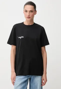MSGM tricou din bumbac culoarea negru, 2000MDM540.200002 imagine