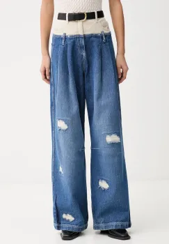 MUNTHE blugi wide leg pentru femei NEZZA imagine