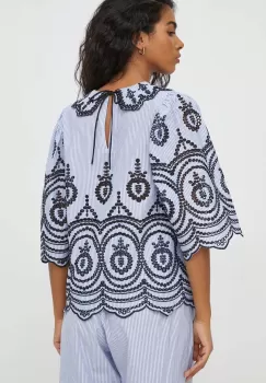 MUNTHE bluza din bumbac femei, modelator imagine