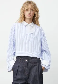 MUNTHE bluza SPACE femei, culoarea alb, modelator, 244101424424 imagine