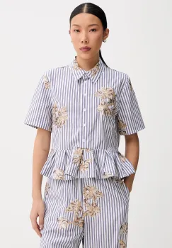MUNTHE bluza tip camasa pentru femei, din bumbac NURIANA imagine