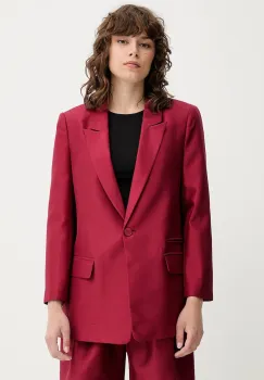 MUNTHE geaca de matase PATTON culoarea bordo, un singur rand de nasturi, uni, 252150925209 imagine