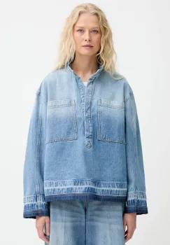 MUNTHE geaca jeans LUXA de tranzitie, oversize, 253103225305 imagine