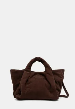 MUNTHE geanta de mana din piele intoarsa LIX culoarea maro, 254191025453 imagine