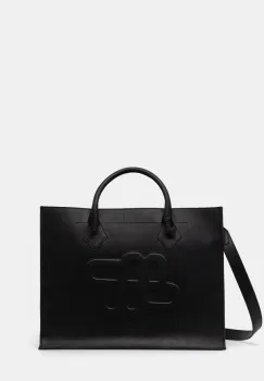MUNTHE geanta de piele FRANCI culoarea negru, 251190525151 imagine