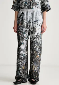 MUNTHE pantaloni pentru femei din matase VARUM imagine