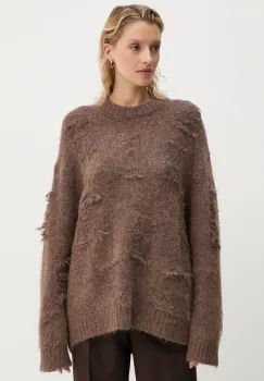 MUNTHE pulover de lana TACCU femei, culoarea maro, 243160724373 imagine