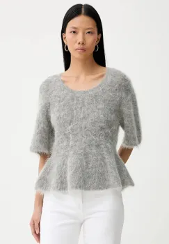 MUNTHE pulover din amestec de lana RYLALINE culoarea gri, 254160325470 imagine